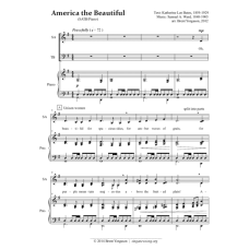 America the Beautiful (SATB / piano)