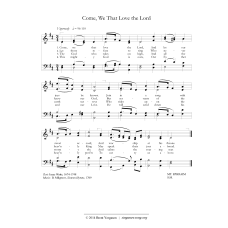 Come, We That Love the Lord (version 2)