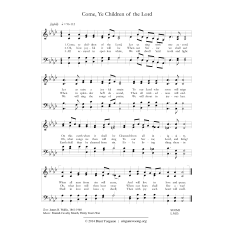 Come, Ye Children of the Lord (version 2)