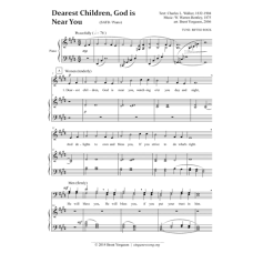 Dearest Children, God is Near You (SATB / Piano) Dearest Children, God is Near You (SATB / Piano)