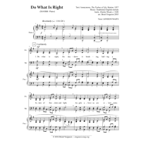 Do What is Right (SSATBB / Piano)