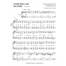 Gentle Mary Laid Her Child (SATB / piano)