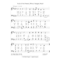 God of Our Fathers, Whose Almighty Hand (version 2)