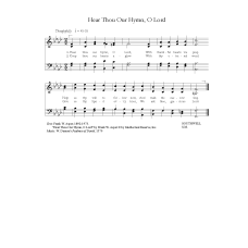 Hear Thou Our Hymn, O Lord