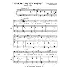 How Can I Keep from Singing? (Solo / Piano) How Can I Keep from Singing? (Solo / Piano)