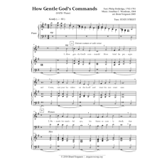 How Gentle God's Commands (SATB/piano) How Gentle God's Commands (SATB/piano)