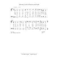 Jehovah, Lord of Heaven and Earth (version 2)