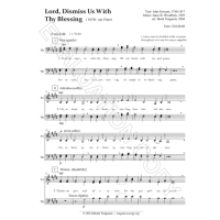 Lord, Dismiss Us With Thy Blessing (SATB)