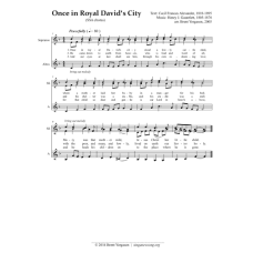 Once in Royal David's City (SSA chorus) Once in Royal David's City (SSA chorus)