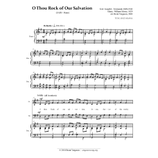 O Thou Rock of Our Salvation (SATB / Piano) O Thou Rock of Our Salvation (SATB / Piano)