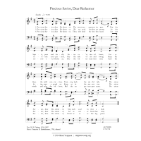Precious Savior, Dear Redeemer Precious Savior, Dear Redeemer
