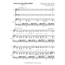 America the Beautiful (SATB / piano)