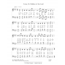 Come, Ye Children of the Lord (version 2)