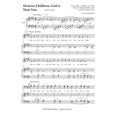Dearest Children, God is Near You (SATB / Piano)