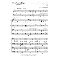 Do What is Right (SSATB / Piano)