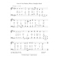 God of Our Fathers, Whose Almighty Hand (version 2)