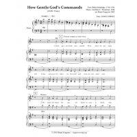 How Gentle God's Commands (SATB/piano)