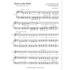 Sweet is the Work (SATB / Piano)
