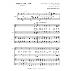 True to the Faith (SSATB/Piano)